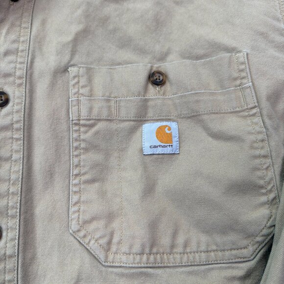 Carhartt Shirts Mens XXL Rugged Flex Relaxed Fit Midweight Canvas Work Lot of 2 - Picture 4 of 13